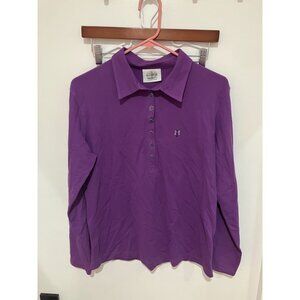 Masters Golf Fashion Women's Vintage Rare Golf Polo, Purple, Size 10